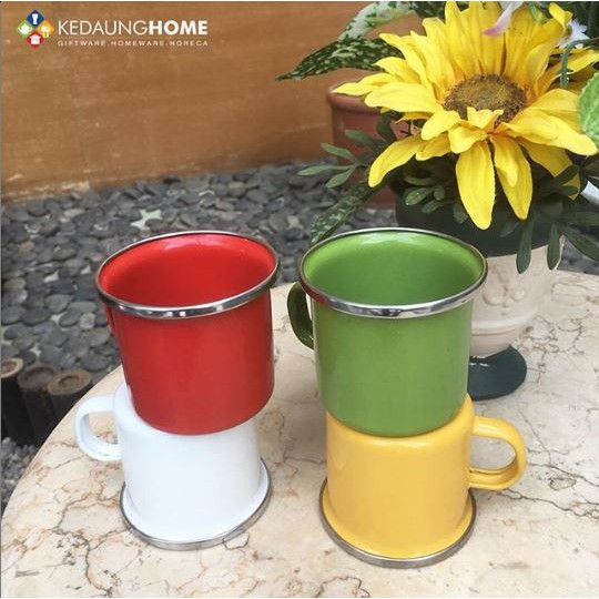 Mug Enamel Kecil Polos