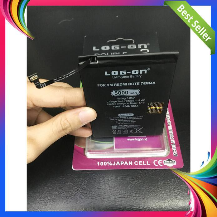 ACC HP BATERAI XIAOMI REDMI NOTE 7 BN 4A 5000MAH DOUBLE POWER LOG ON