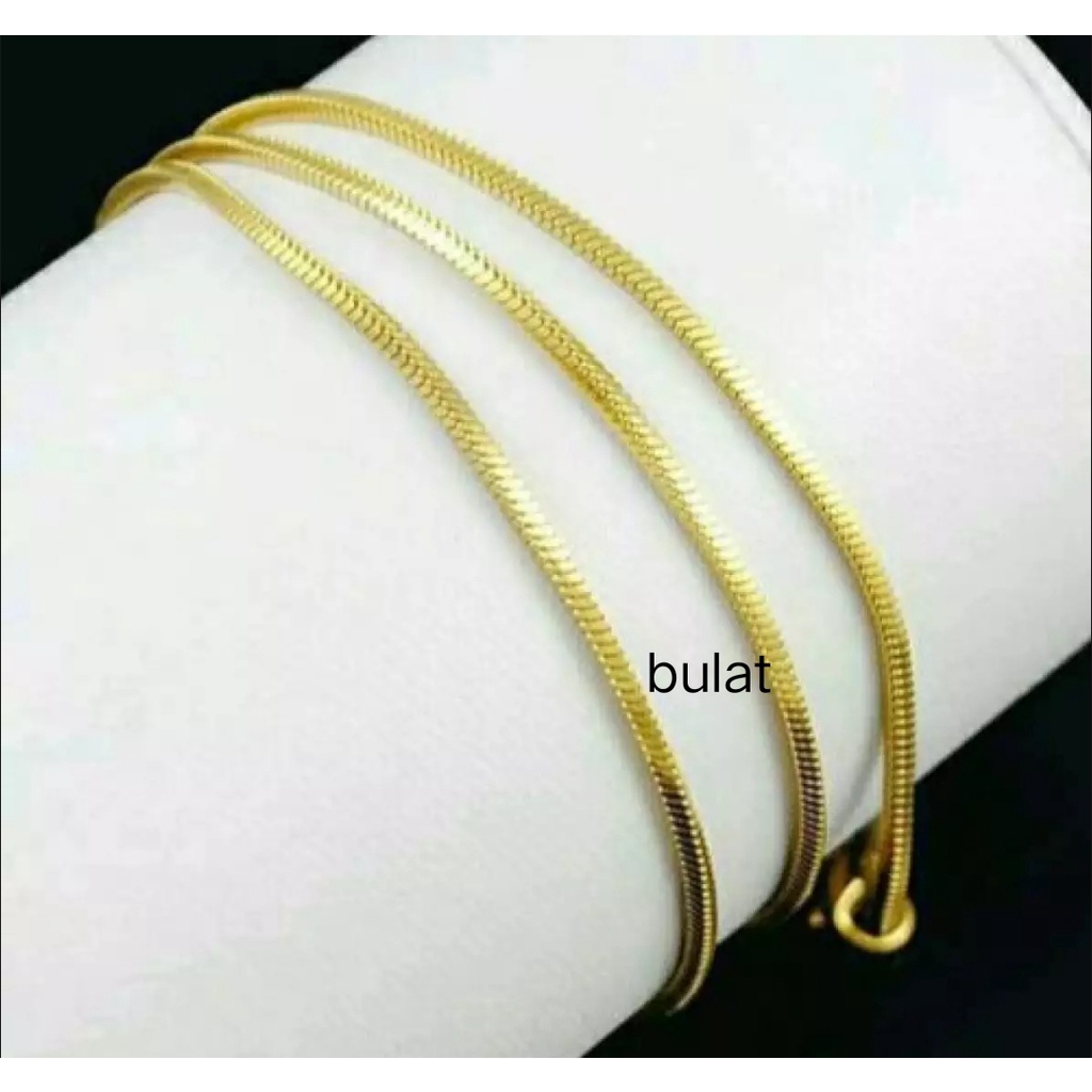 KALUNG BELUT HALUS ROSE GOOLD /KALUNG BELUT BULET HALUS /KALUNG BELUT BULAT TITANIUM/ANTI KARAT DAN TIDAK LUNTUR MODEL PRI WANITA