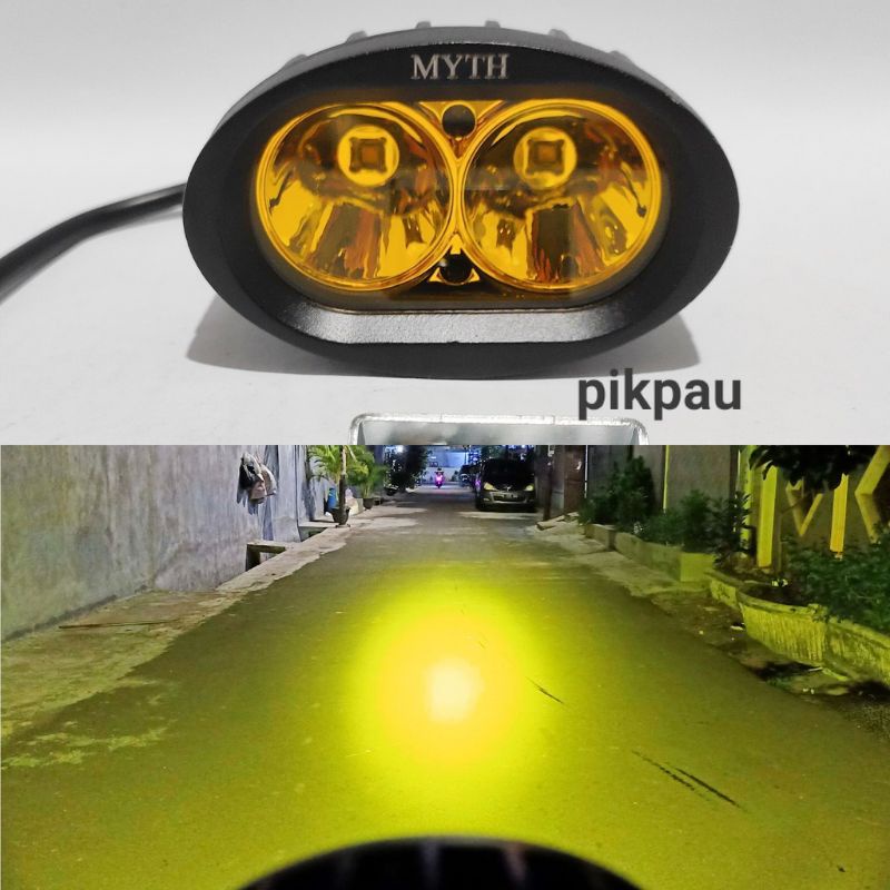 LAMPU LED TEMBAK SOROT CREE 20W MODEL OWL FOKUS TERANG KUNING PUTIH BAHAN BESI