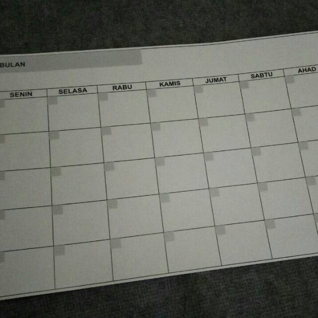 

TABLE TIME Jadwal Harian A3 32CM X 48CM