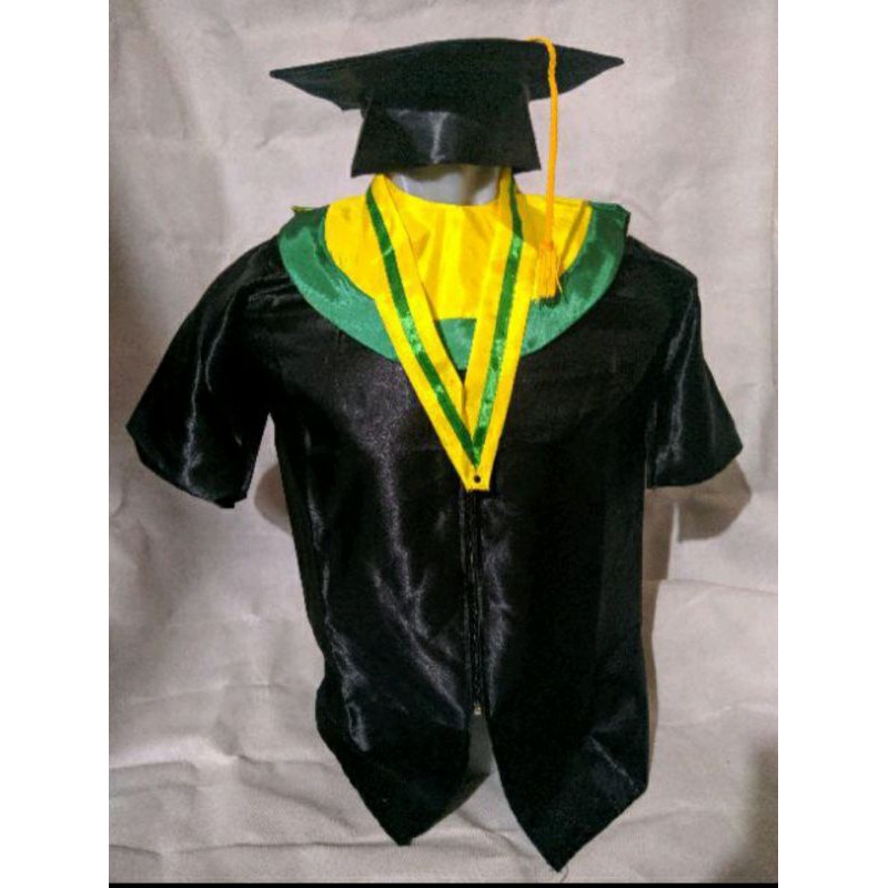 Setelan Toga Wisuda Anak Lengkap dengan Jubah, Topi, Samir, dan Kalung, PAUD hingga