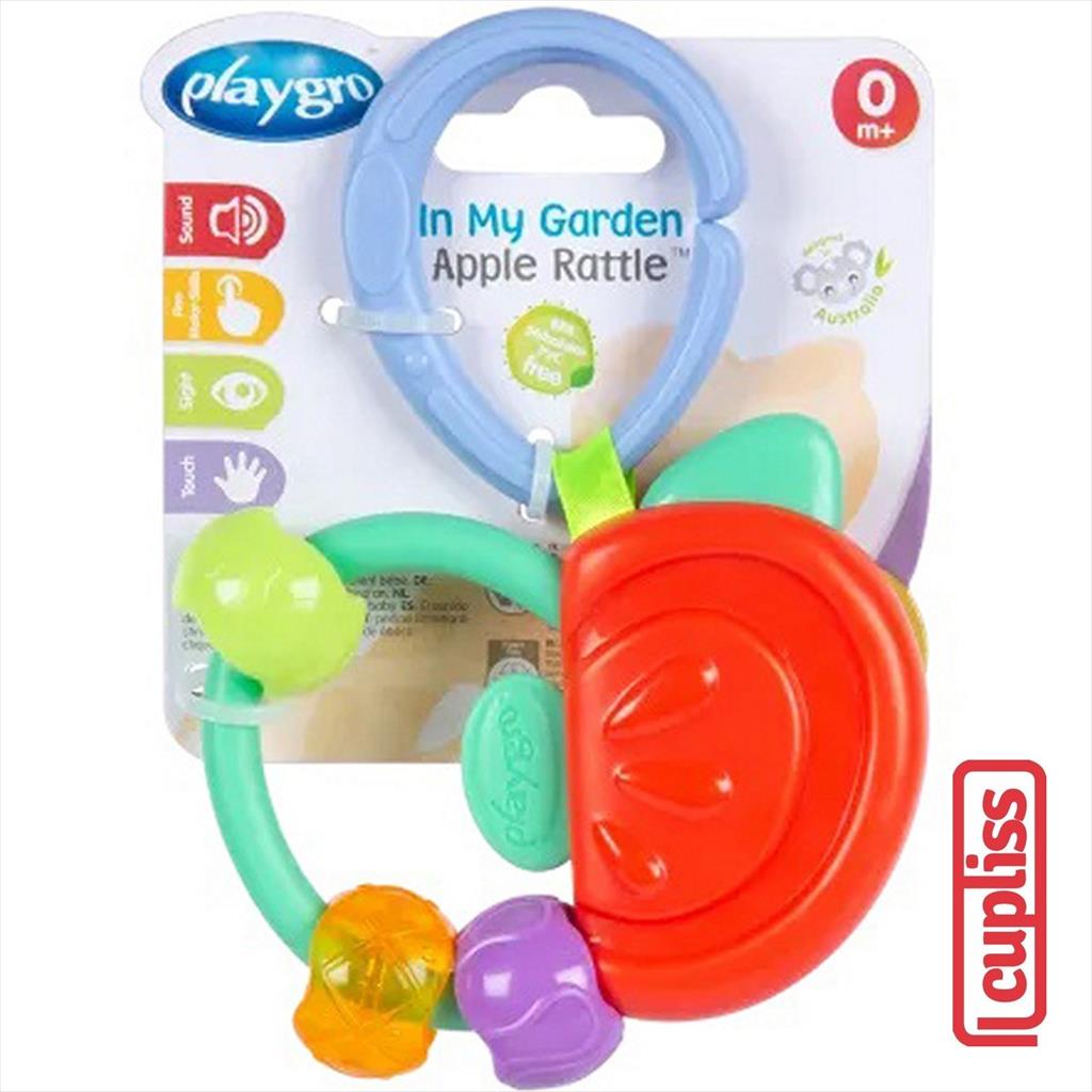 Playgro 128936 In My Garden Apple Rattle Gigitan Bayi