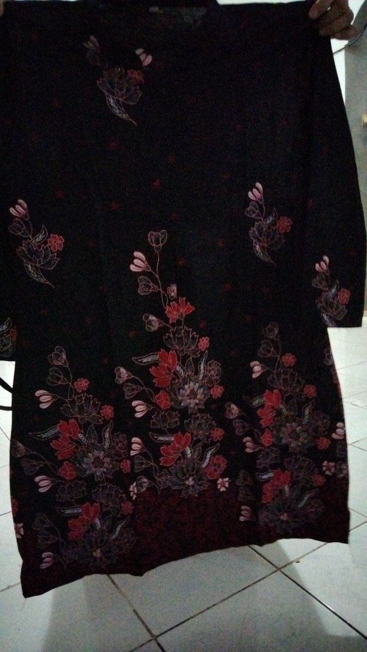 Batikcouple Keluarga Sania Ruffle Ori Ndoro Jowi Dnt Batik Couple Keluarga Motif Sakura Merah