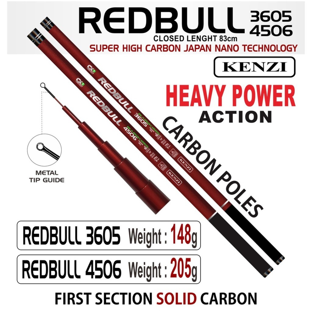 joran pancing tegek Kenzi Redbull