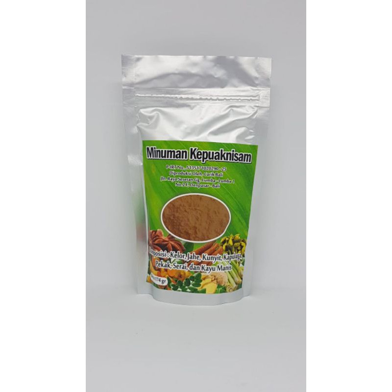 

Minuman herbal Kepuaknisam sebagai obat prostat, kanker, kolestrol, diabetes, jantung, paru paru, meningkatkan kecerdasan otak, virus, asam lambung, maag, peradangan otak, saraf kejepit, asam urat, pengapuran tulang, susah tidur, flu, batuk