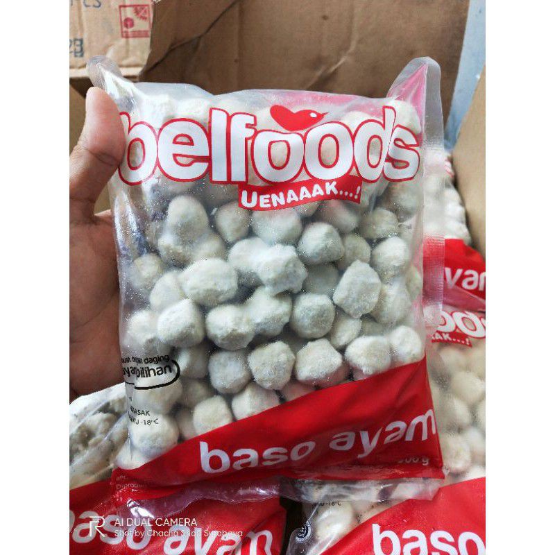 

Baso Ayam Belfoods isi 100 / Bakso ayam kerikil / Bakso ayam isi 100 Belfoods 500gram