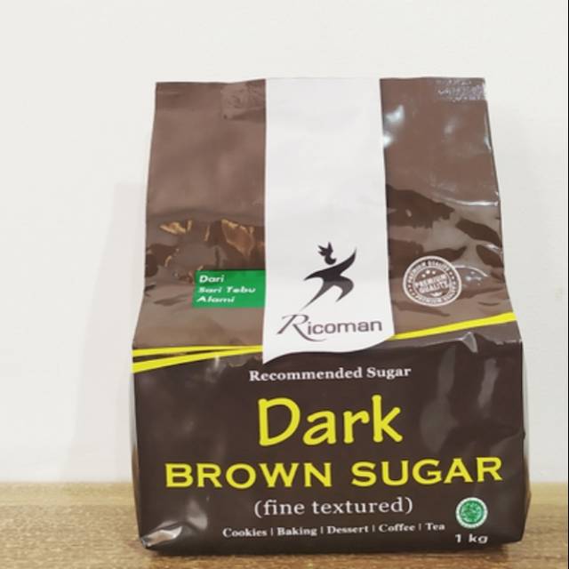 

Brown sugar dark ricoman 1kg