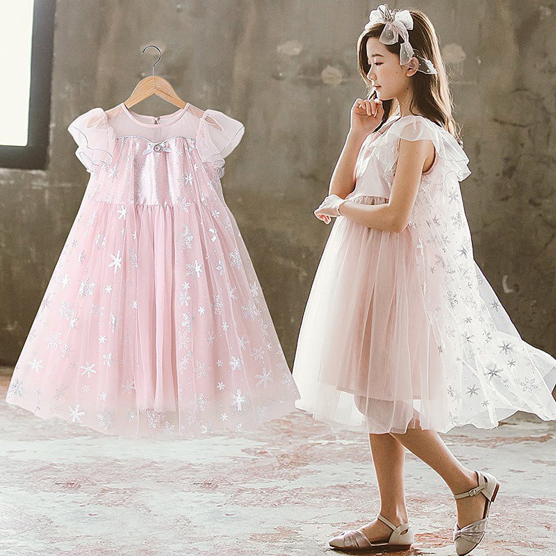 Dress Anak Perempuan PREMIUM Pretty Ice Glitter With Wings