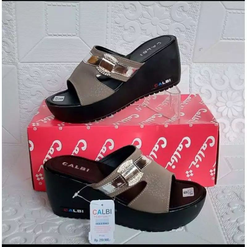 WEDGES CALBI ( AG 061) TERLARIS/TERMURAH/SANDAL CALBI CEWEK