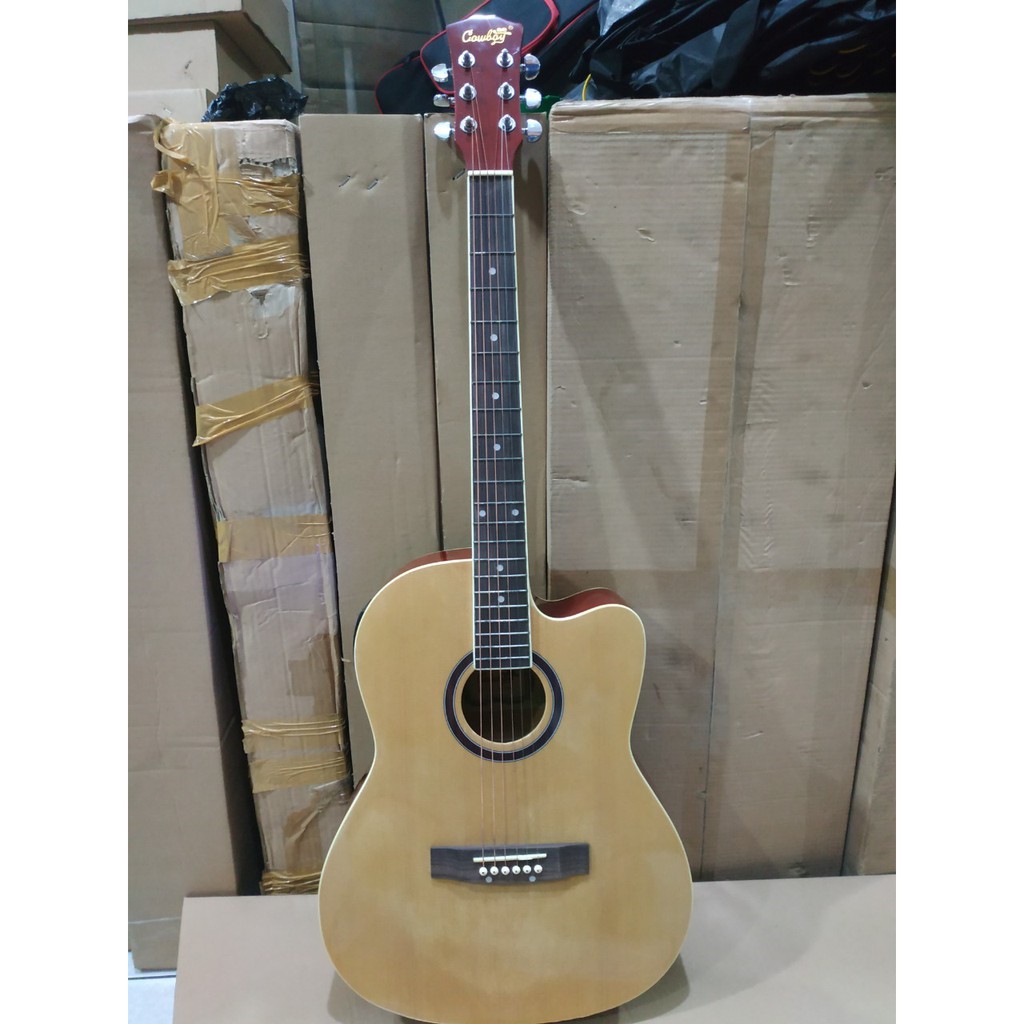 Gitar Akustik Elektrik Merk Cowboy Original Tipe AW-106 Equalizer Tuner LC PRENER Murah Jakarta