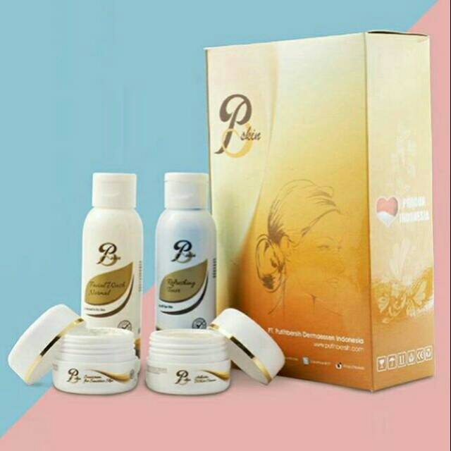 Cream wajah Pb skin whitening glow arbutin isi 4