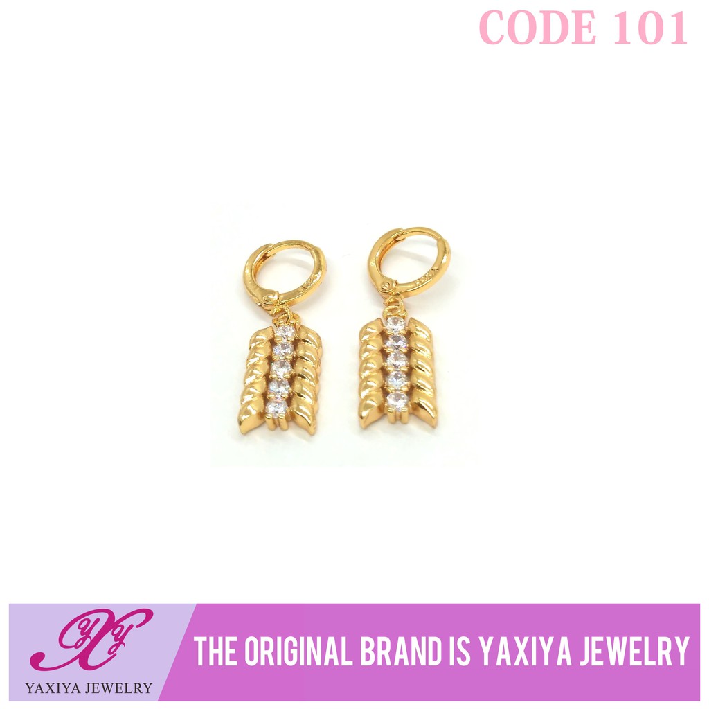 

Anting Emas Fashion Permata Zircon Perhiasan Lapis Emas 18K Yaxiya Jewelry 101