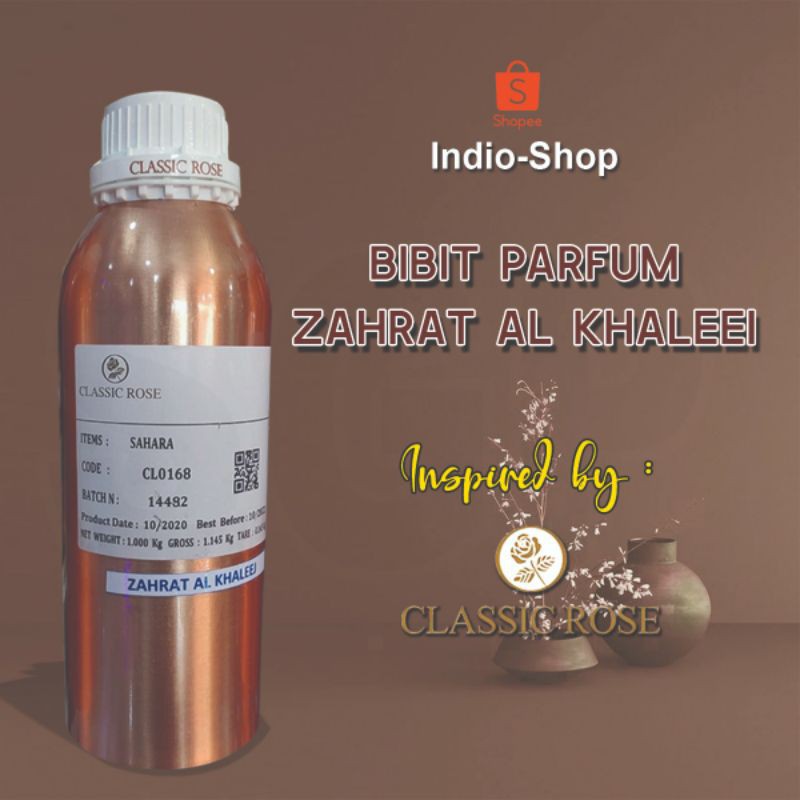 Bibit Parfum MURNI 100ml ZAHRAT AL KHALEEJ By Classic Rose 100ml