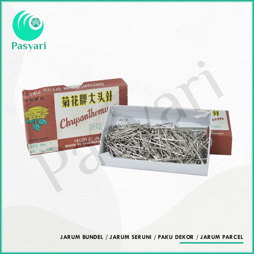 Jarum Bundel Crhysanthemum / Jarum Seruni / Paku Dekor / Jarum Parcel /  Paku Jarum