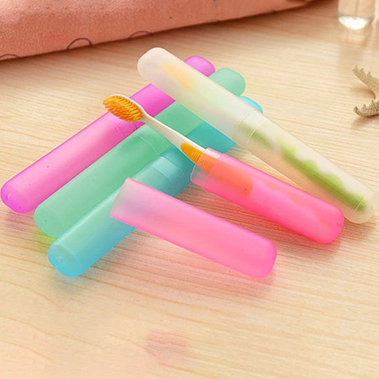 TEMPAT / CASE SIKAT GIGI POLOS Portable Travel Toothbrush Case - LPM Shop