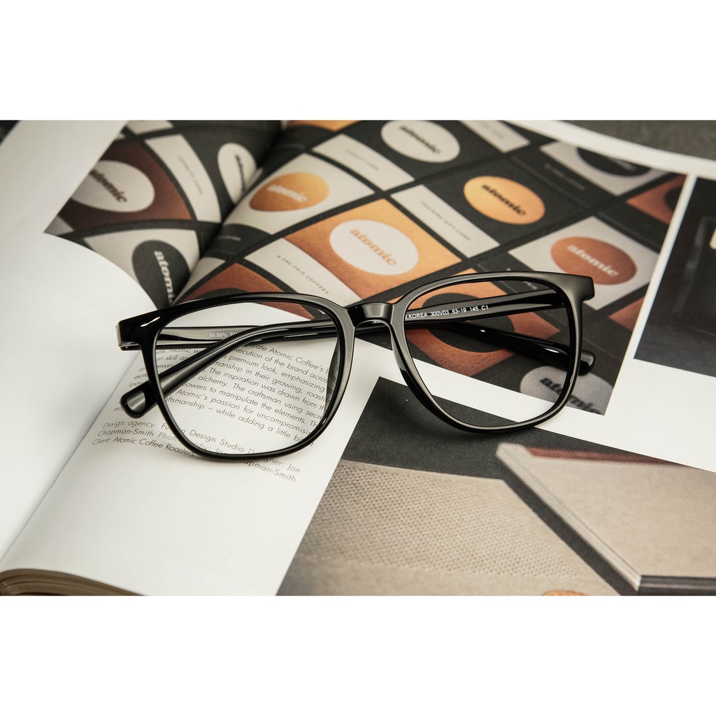 Frame Kacamata -Pria/Wanita -ZK Sidney 300V03  C1 Black- Minus- by zonakacamata