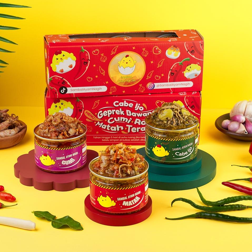 

Terbaru - 3 Sambal Terenak Untuk Hadiah by Sambal Ayam Nagih Hampers Homemade ,.