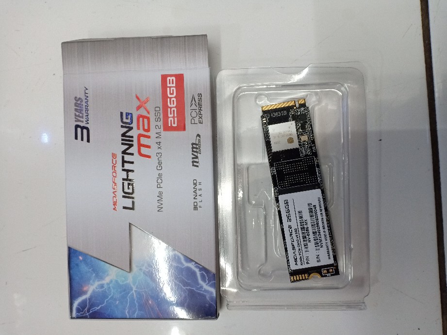 SSD NVME M.2 256GB MIDASFORCE LIGHTNING MAX SSD NVMe M.2