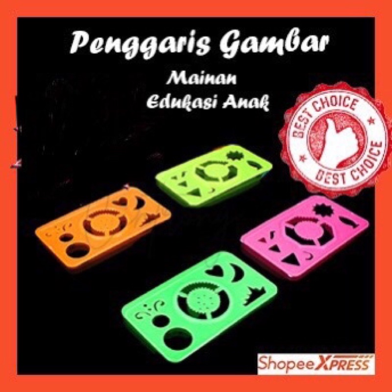 

Mainan Penggaris Rotari Gambar Multifungsi Anak 1 Pcs