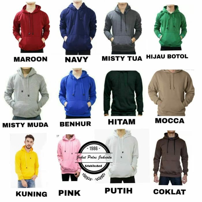 Sweater Hoodie Jumper Polos Pullover Polos Pria Wanita