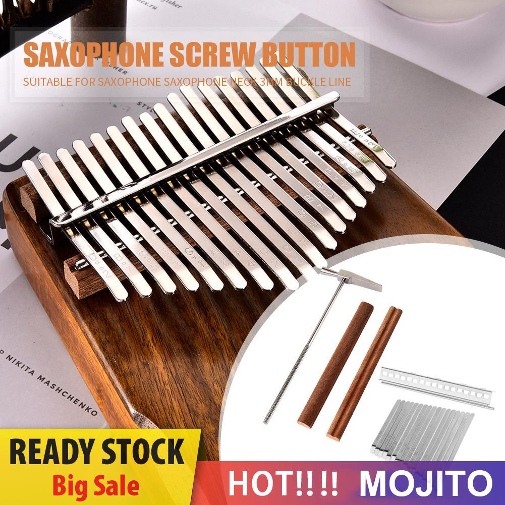 Mojito*17 Keys Kalimba DIY Keys+Bridge+Tuning Hammer Kit Thumb Piano Accessories