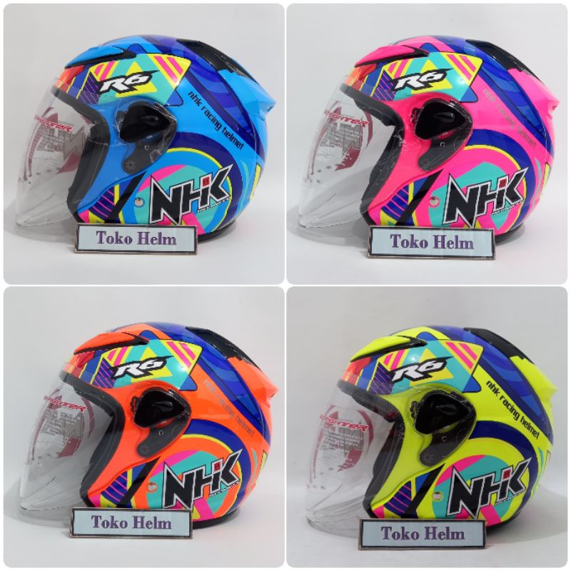 Jual Helm NHK half face NHK R6 Pigment special edition Shopee Indonesia