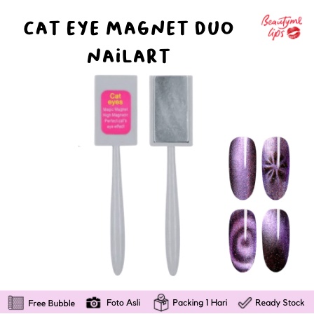 cat eye magnet duo nailart / cat eyes / cat eyes magnet gel polish 2in1 aquare and round effect read