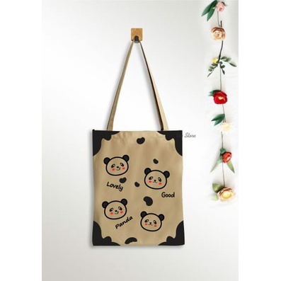 (PAKAI RESLETING) Tote bag wanita panda varian warna ( Toko Uci)