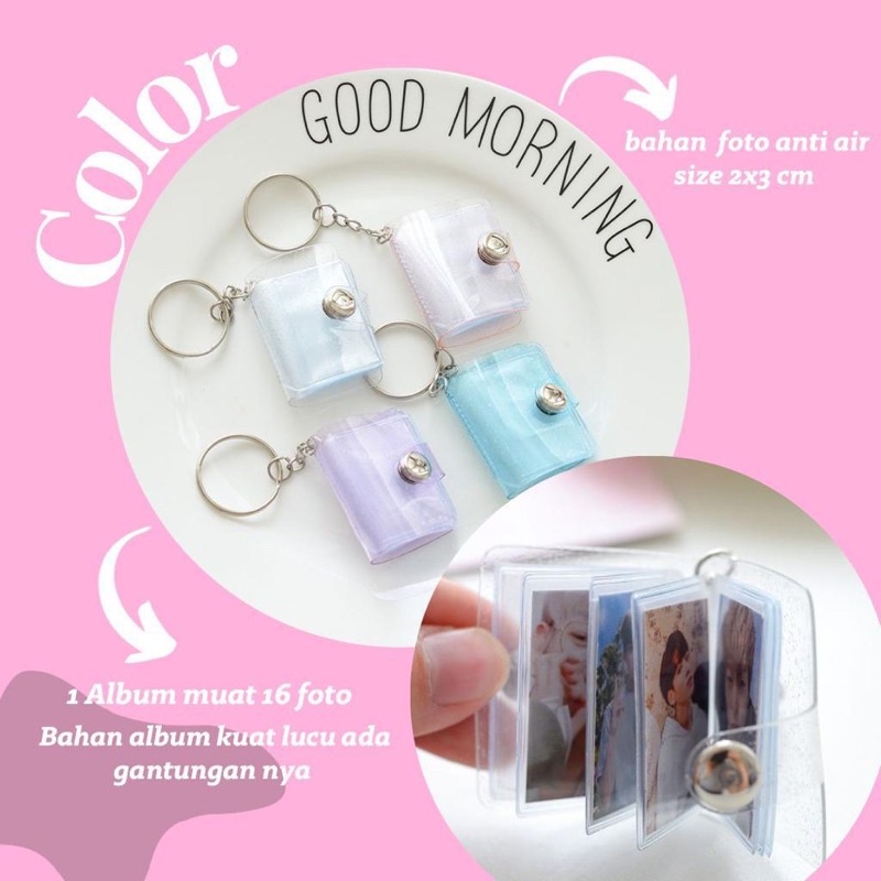 Album foto mini/ album gantungan kunci /album mini 1 inch/album include foto/album lucu/album foto v