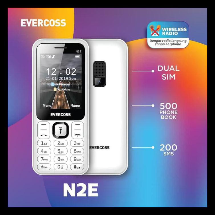 EVERCOSS N2E - Hitam CUCI GUDANG