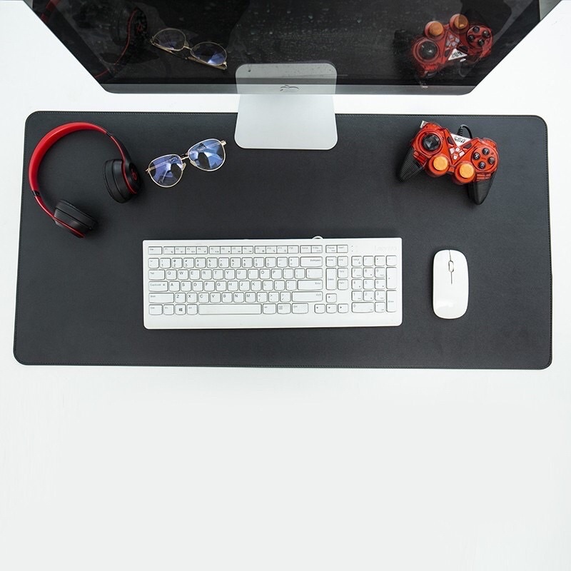 Deskmat Mouse pad Big Size XL/XXL / Mousepad Jumbo Besar bahan Kulit Waterproof Image 8