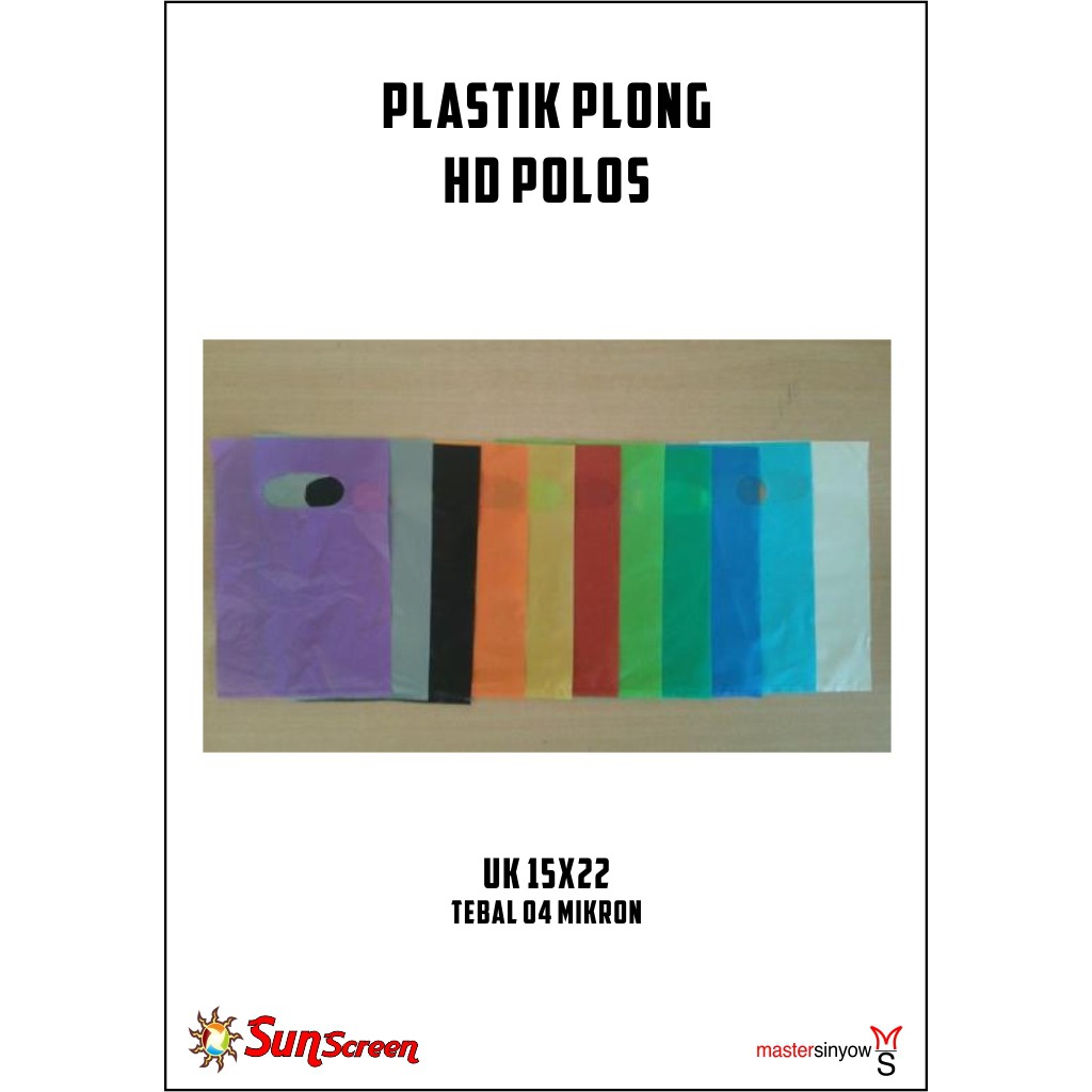 Plastik Packing Olshop Plong HD ukuran 15x22 Polos bisa COD
