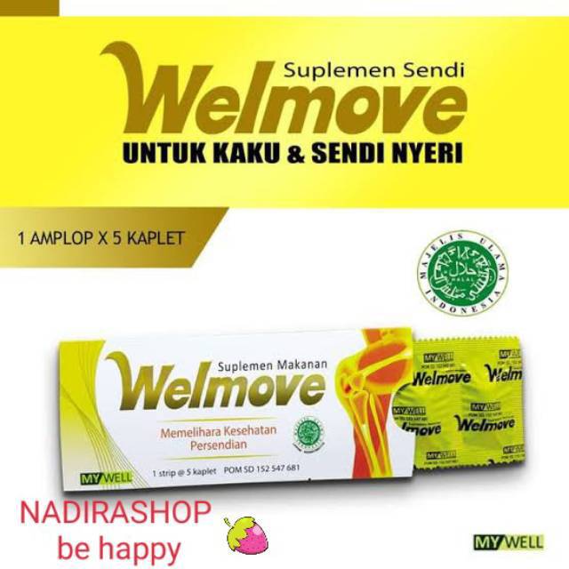 Welmove atasi kaku dan nyeri sendi dengan isi ( glucosamine dan chondroitin) #original