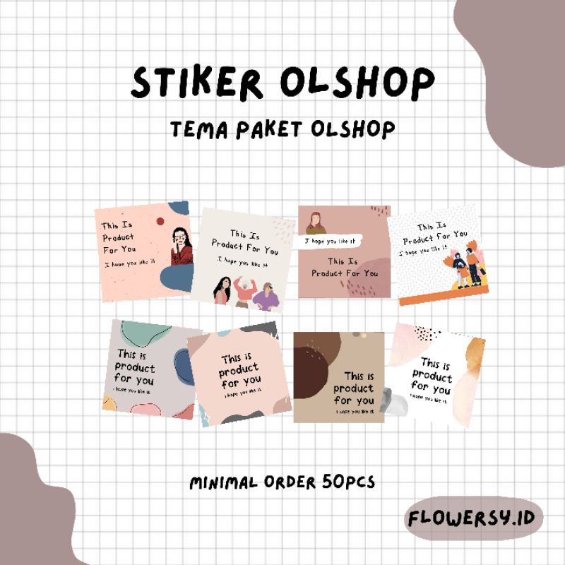 

PRODUK STIKER OLSHOP/CETAK STIKER KOTAK KW