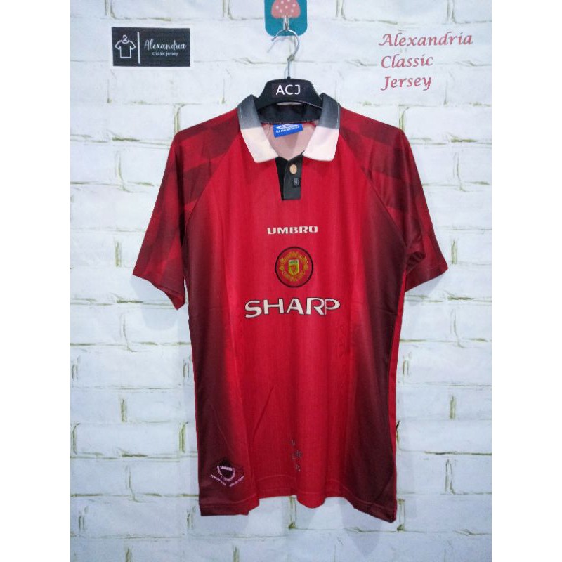 Jersey retro Manchester United Cobra Home 1996 1997 nns Beckham