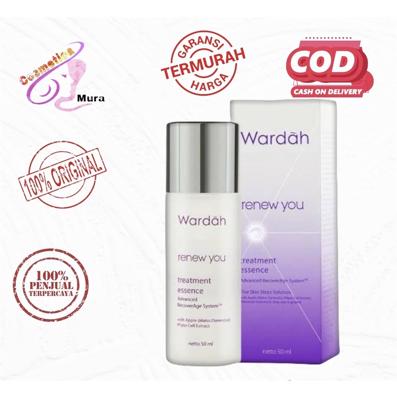 [ 50 ml ] wardah renew you treatment essence 50 ml || essence wajah wardah renew you wardah renew toner essence