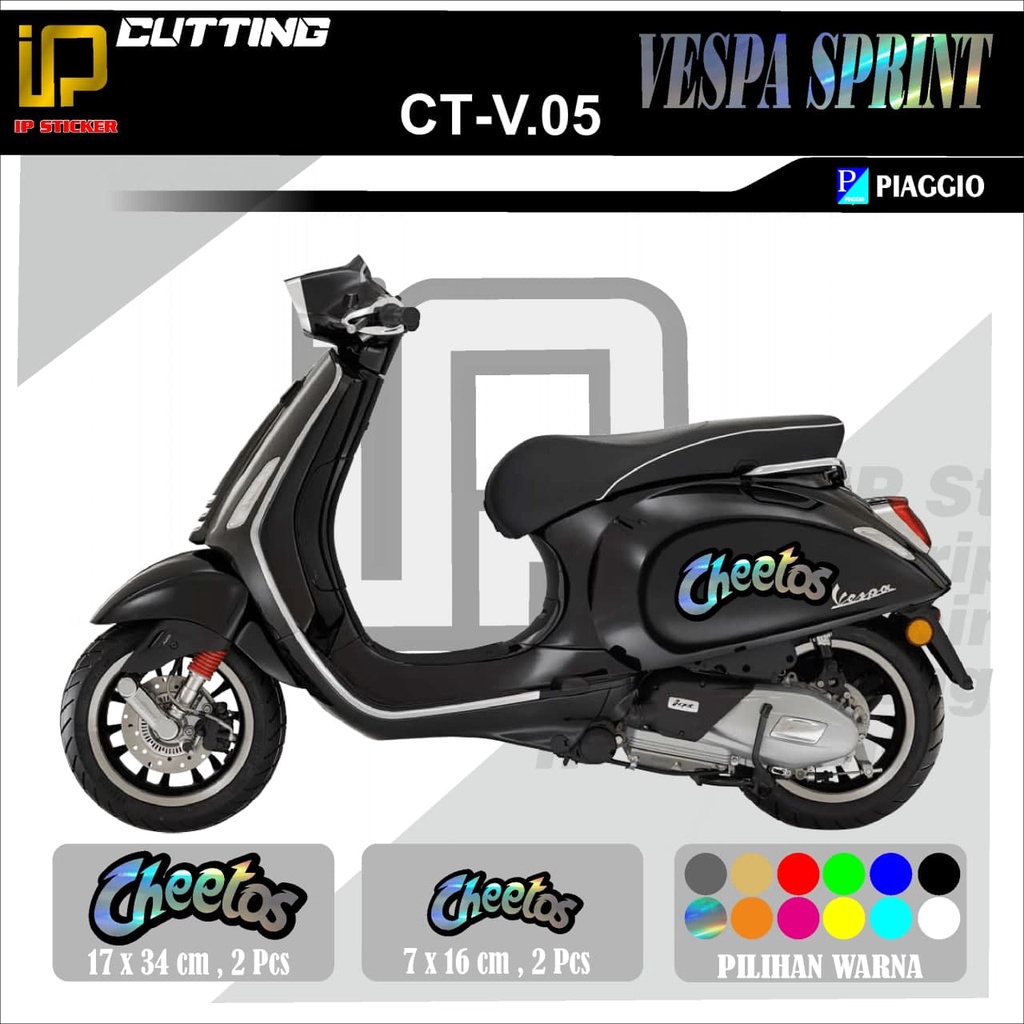 VESPA SPRINT sticker cutting VESPA SPRINT motor PIAGGIO motor sticker variasi Racing.CT-V.05(cod)