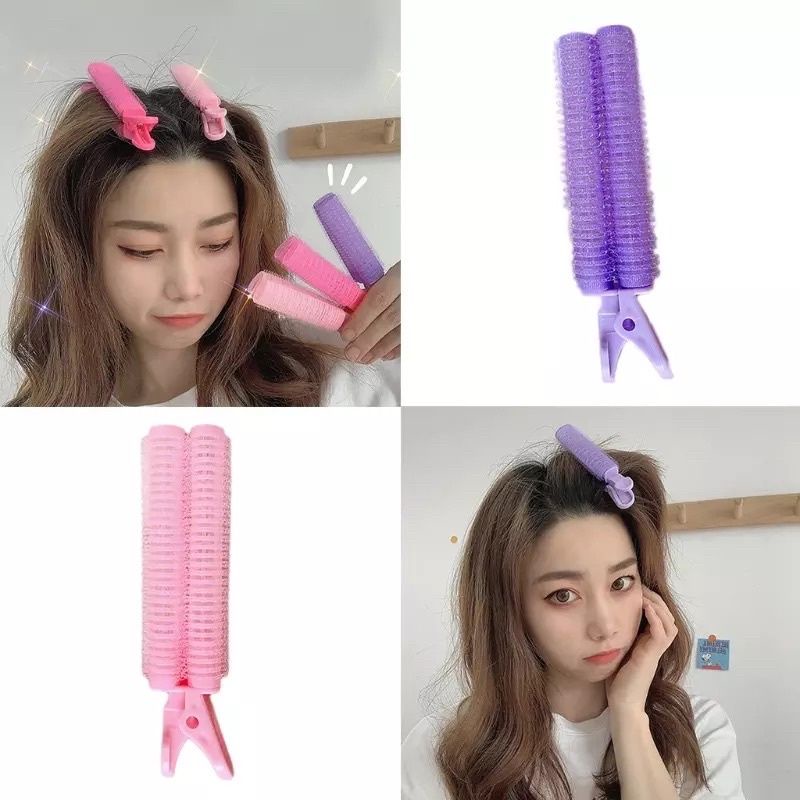 Jepit Rol Poni Rambut // Hair Root Fluffy Clip Velcro Roll Rambut Jepit Rambut Korea