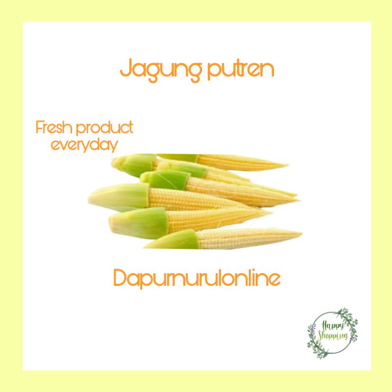 

Jagung putren - Baby corn 250 gr - 1 kg