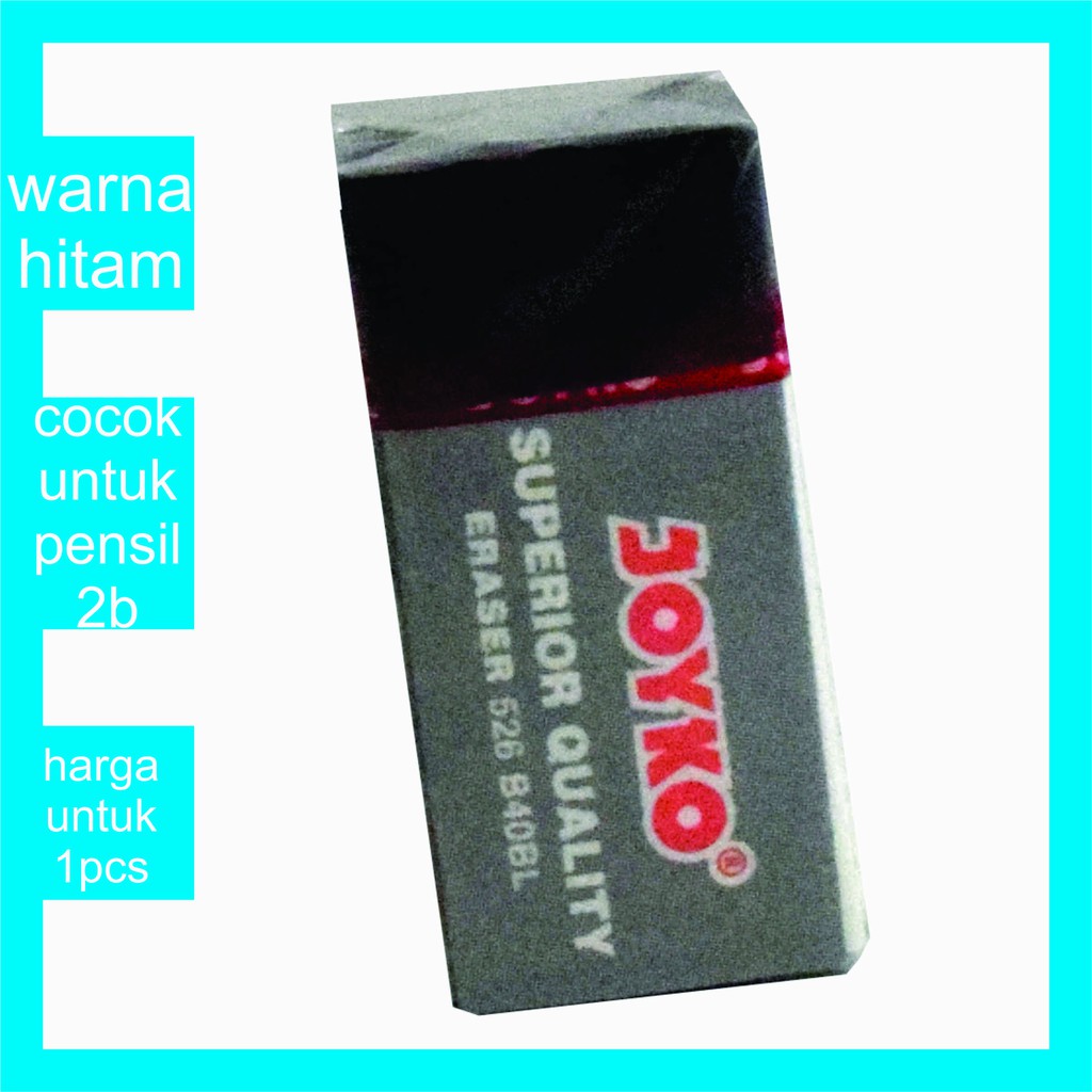 

joyko eraser penghapus pensil 2B hitam