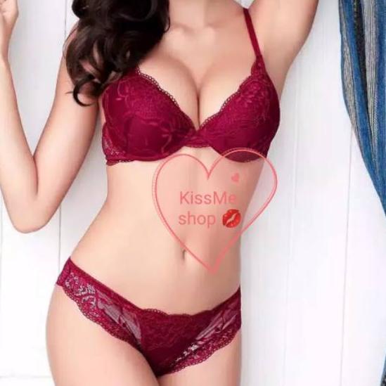 ☺ Push UP bh bra set + Cd fashion KissMe AA698 32A-38A kawat ◄
