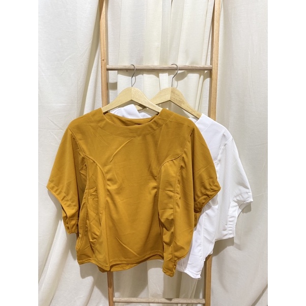 17wear Blouse Wanita Terbaru Korea Baju Atasan Wanita Terbaru 2021 Batwing Fit S - XXL-7