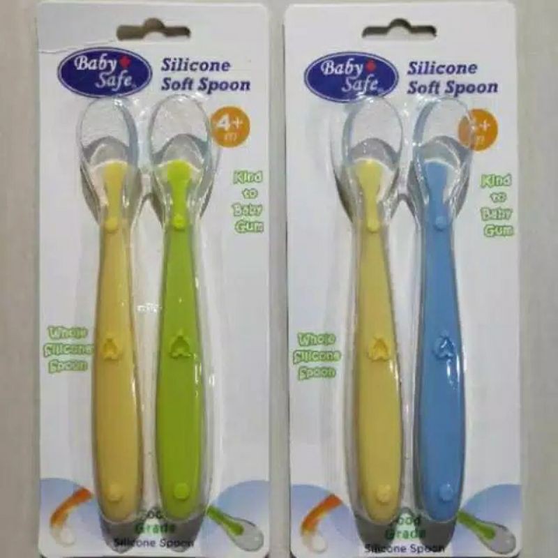 Sendok makan bayi Silikon / Baby Spoon Silicone babysafe / Sendok MPASI