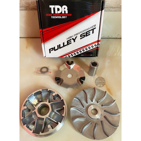 Pulley Set TDR Honda Beat Fi -Beat Esp - Scoopy Fi - Scoopy Esp ORIGINAL