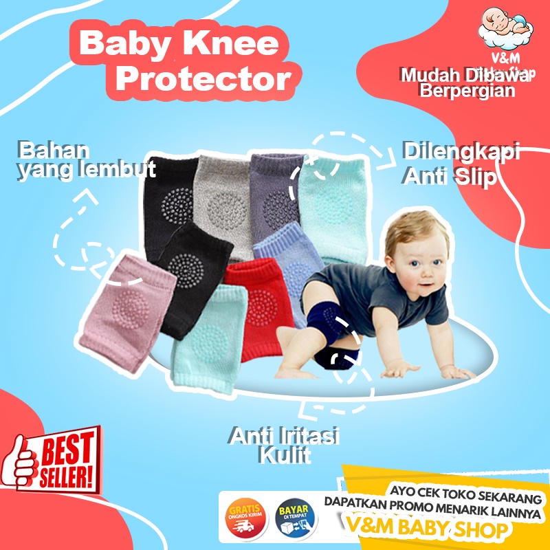 VnM014 | Perlengkapan Bayi / Pelindung Lutut Bayi Merangkak/ Baby Knee Protector