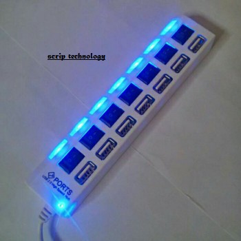 USB Hub Saklar 7 Port On/Off