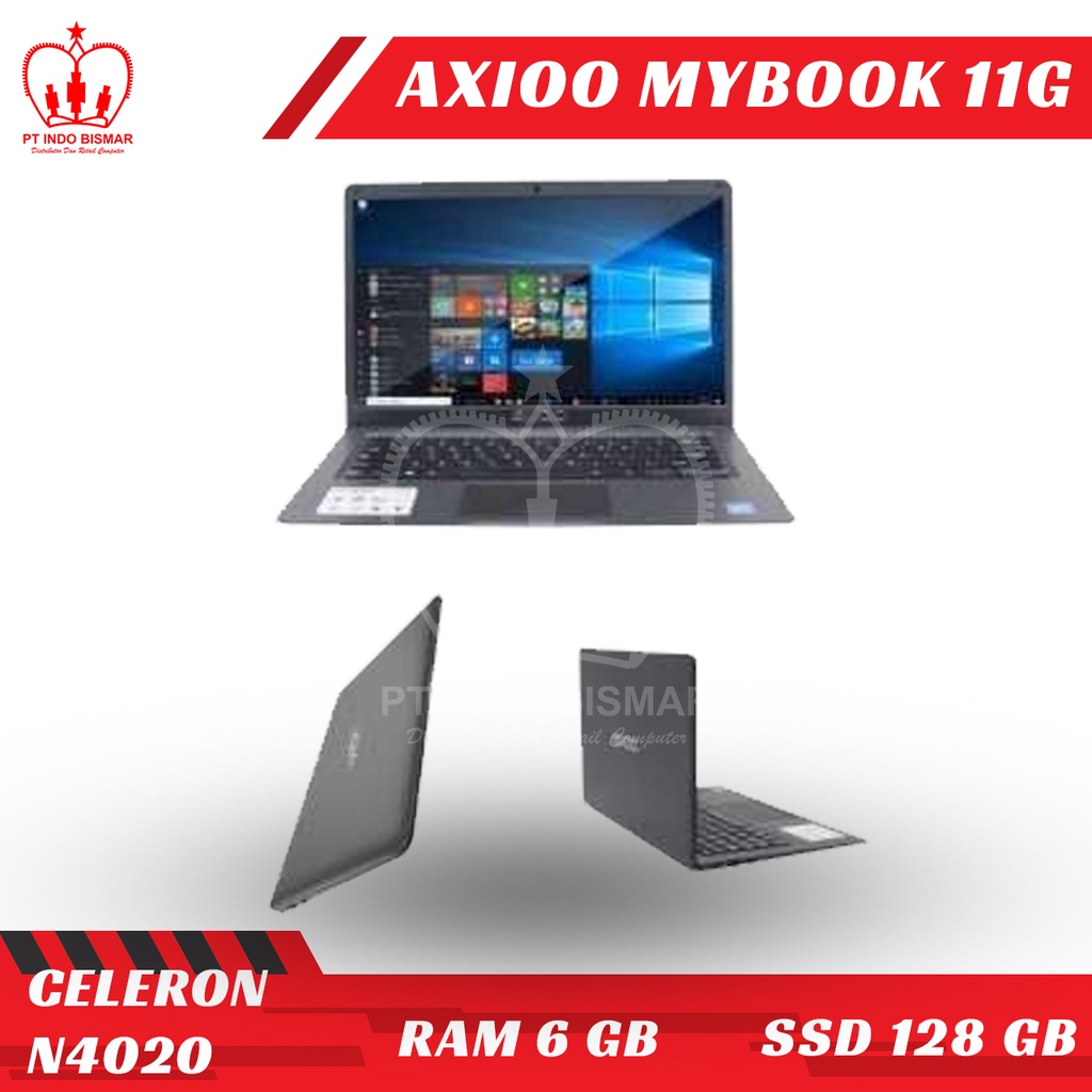 AXIOO MYBOOK 11G INTEL CELERON N4020 RAM 6GB SSD 1228GB