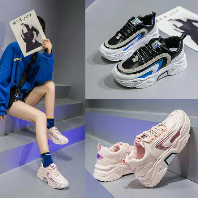 Free box Sepatu wanita model trendy new 2020