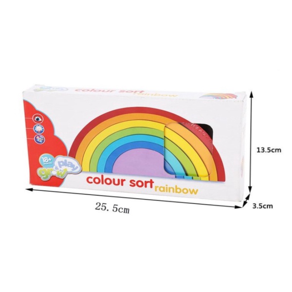 

Mainan Montessori Rainbow Block / Blok Pelangi Kayu - A.Blok Pelangi Diskon